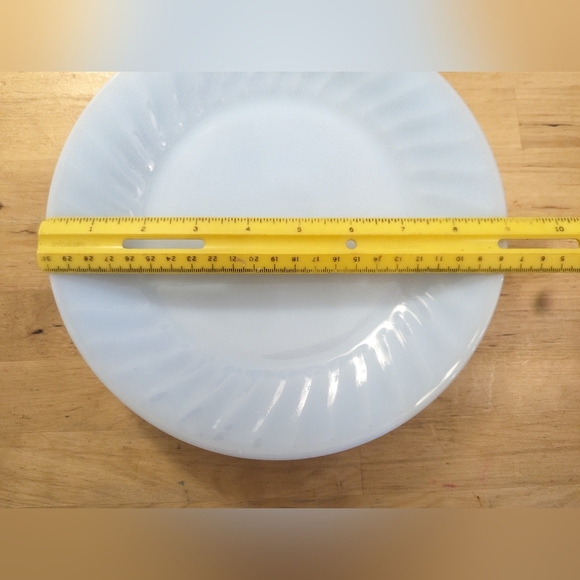 Fire King Azurite Swirl Blue Delphite 9" Dinner Plates USA Set 4 MCM - Picture 2 of 9